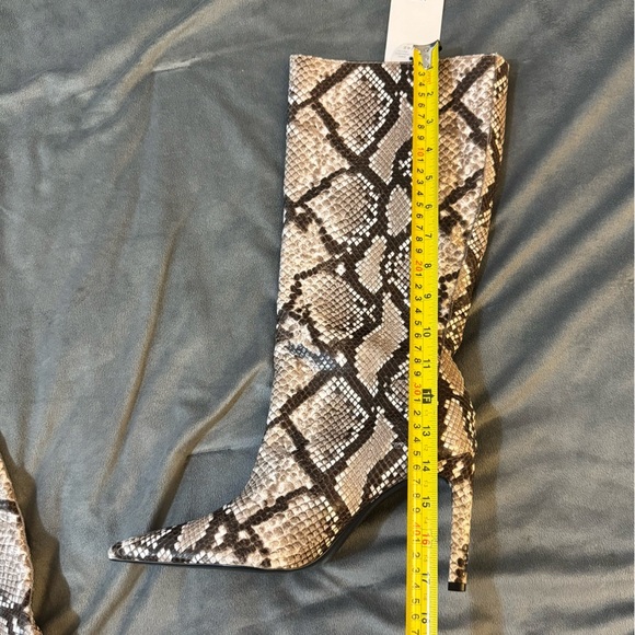 Mango Snakeskin Heeled Boots - Picture 9 of 11
